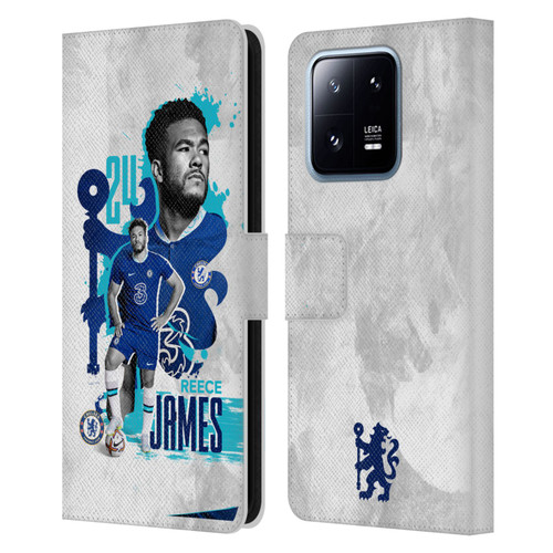 Chelsea Football Club 2022/23 First Team Reece James Leather Book Wallet Case Cover For Xiaomi 13 Pro 5G