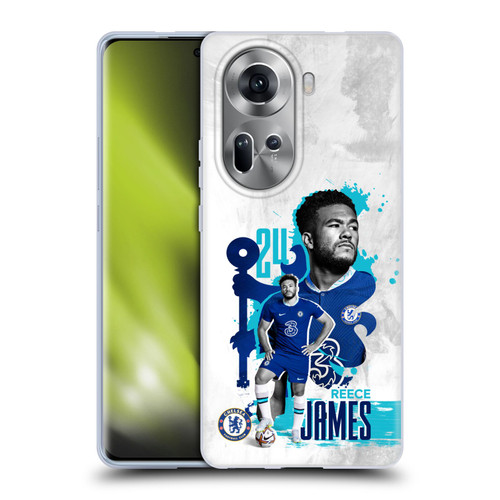 Chelsea Football Club 2022/23 First Team Reece James Soft Gel Case for OPPO Reno11