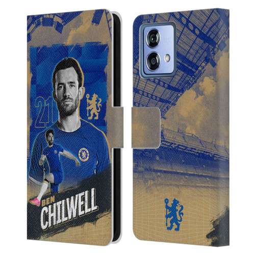 Chelsea Football Club 2023/24 First Team Ben Chilwell Leather Book Wallet Case Cover For Motorola Moto G84 5G