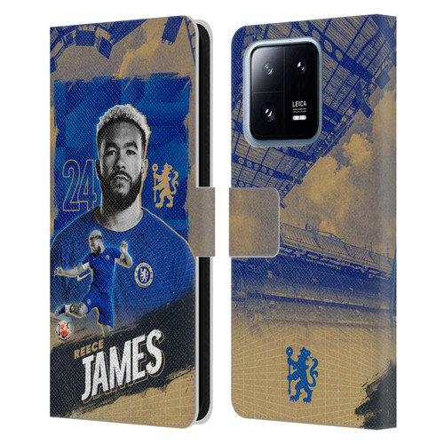 Chelsea Football Club 2023/24 First Team Reece James Leather Book Wallet Case Cover For Xiaomi 13 Pro 5G