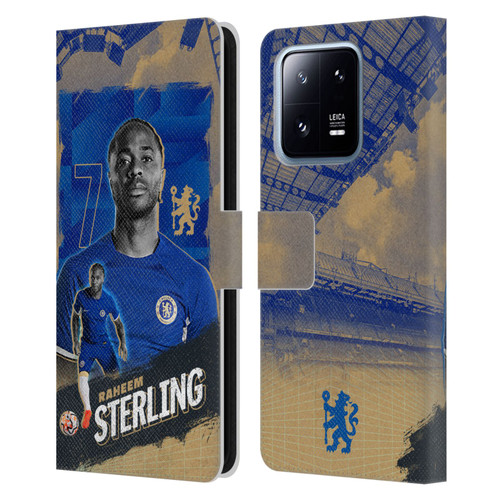 Chelsea Football Club 2023/24 First Team Raheem Sterling Leather Book Wallet Case Cover For Xiaomi 13 Pro 5G