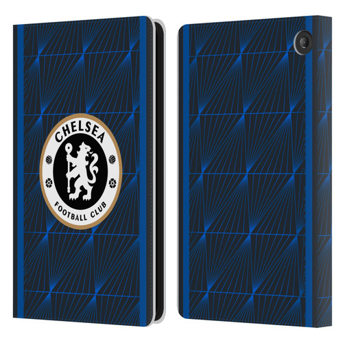 Chelsea Football Club 2023/24 Kit Away Leather Book Wallet Case Cover For Amazon Fire 7 2022