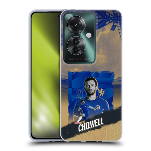 Chelsea Football Club 2023/24 First Team Ben Chilwell Soft Gel Case for OPPO Reno11 F 5G / F25 Pro 5G