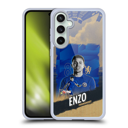 Chelsea Football Club 2023/24 First Team Enzo Fernández Soft Gel Case for Samsung Galaxy S23 FE 5G