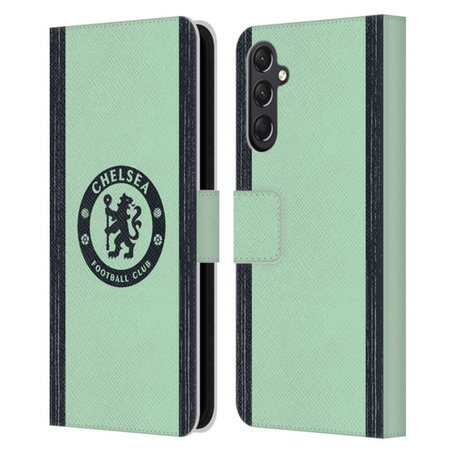 Chelsea Football Club 2023/24 Kit Third Leather Book Wallet Case Cover For Samsung Galaxy A24 4G / M34 5G