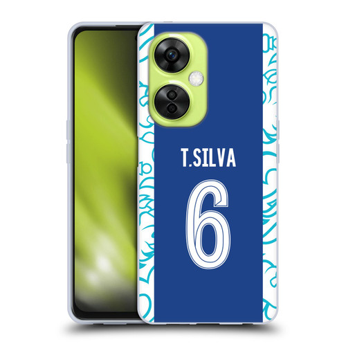 Chelsea Football Club 2022/23 Players Home Kit Thiago Silva Soft Gel Case for OnePlus Nord CE 3 Lite 5G