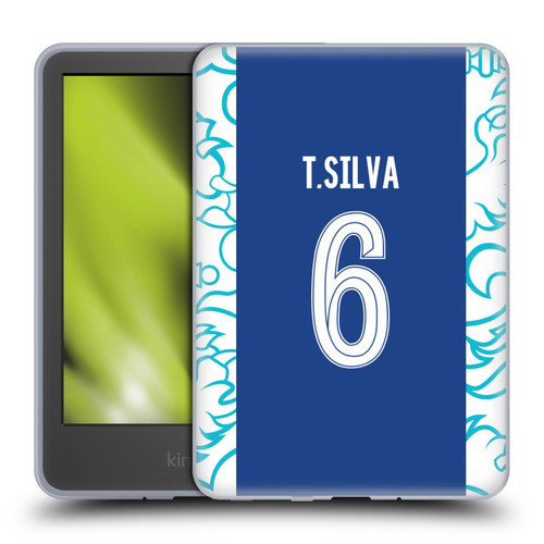 Chelsea Football Club 2022/23 Players Home Kit Thiago Silva Soft Gel Case for Amazon Kindle 11th Gen 6in 2022