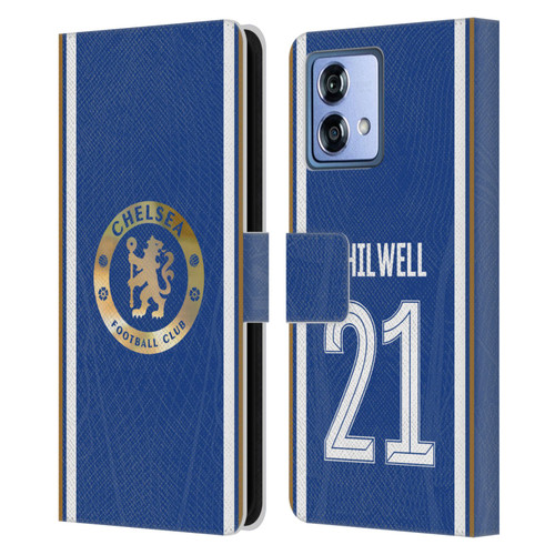 Chelsea Football Club 2023/24 Players Home Kit Ben Chilwell Leather Book Wallet Case Cover For Motorola Moto G84 5G