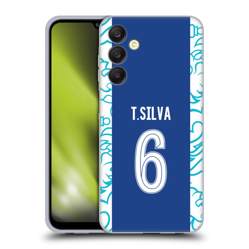 Chelsea Football Club 2022/23 Players Home Kit Thiago Silva Soft Gel Case for Samsung Galaxy A25 5G