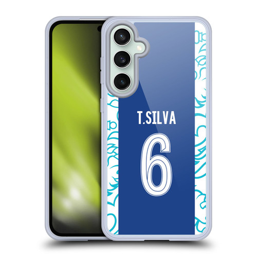 Chelsea Football Club 2022/23 Players Home Kit Thiago Silva Soft Gel Case for Samsung Galaxy S23 FE 5G