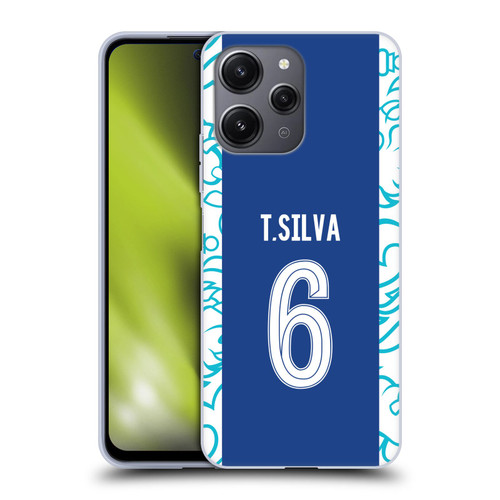 Chelsea Football Club 2022/23 Players Home Kit Thiago Silva Soft Gel Case for Xiaomi Redmi 12