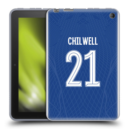 Chelsea Football Club 2023/24 Players Home Kit Ben Chilwell Soft Gel Case for Amazon Fire 7 2022