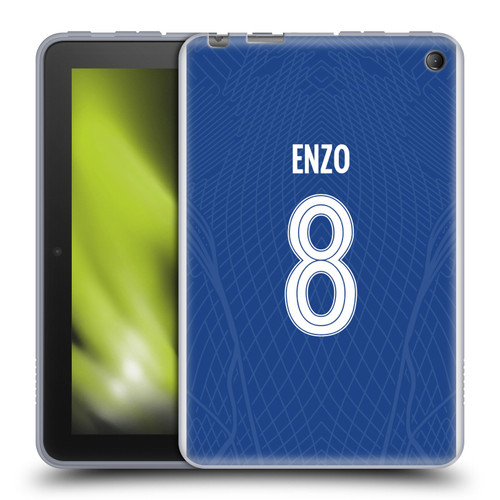 Chelsea Football Club 2023/24 Players Home Kit Enzo Fernández Soft Gel Case for Amazon Fire 7 2022