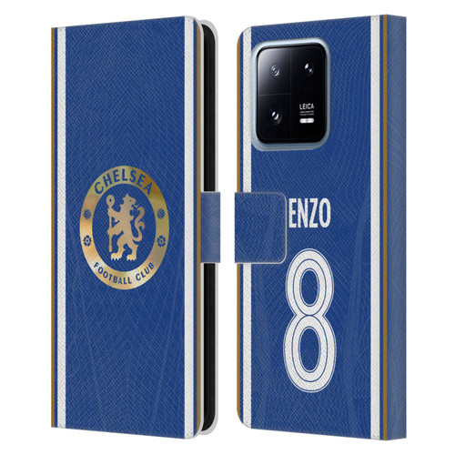 Chelsea Football Club 2023/24 Players Home Kit Enzo Fernández Leather Book Wallet Case Cover For Xiaomi 13 Pro 5G