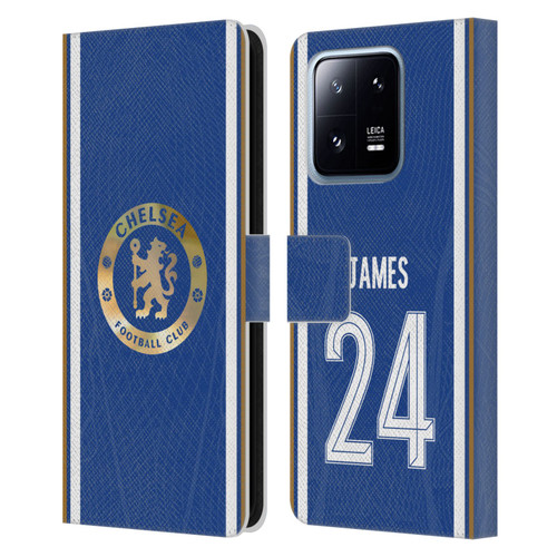 Chelsea Football Club 2023/24 Players Home Kit Reece James Leather Book Wallet Case Cover For Xiaomi 13 Pro 5G