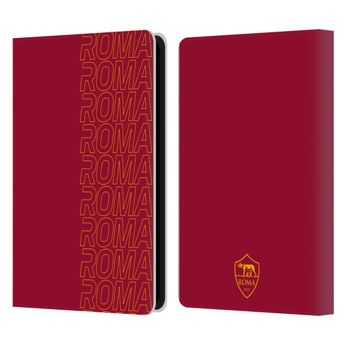 AS Roma Crest Graphics Echo Leather Book Wallet Case Cover For Amazon Kindle Paperwhite 5 (2021)