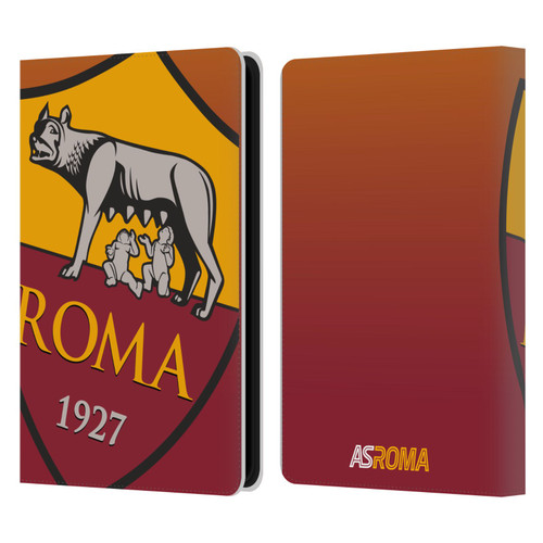 AS Roma Crest Graphics Gradient Leather Book Wallet Case Cover For Amazon Kindle Paperwhite 5 (2021)