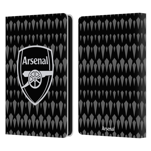 Arsenal FC 2023/24 Crest Kit Home Goalkeeper Leather Book Wallet Case Cover For Amazon Kindle Paperwhite 5 (2021)