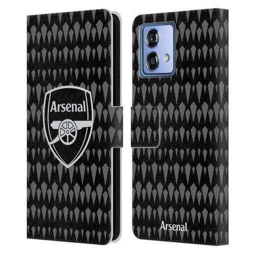 Arsenal FC 2023/24 Crest Kit Home Goalkeeper Leather Book Wallet Case Cover For Motorola Moto G84 5G