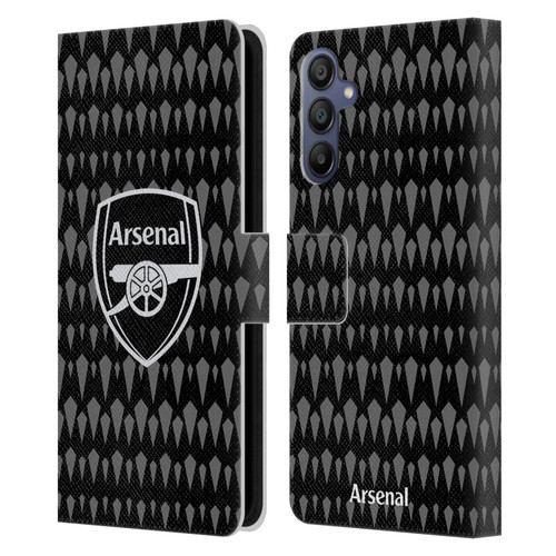 Arsenal FC 2023/24 Crest Kit Home Goalkeeper Leather Book Wallet Case Cover For Samsung Galaxy A15