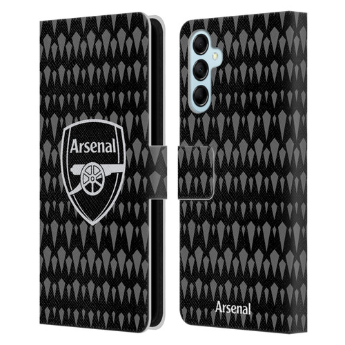 Arsenal FC 2023/24 Crest Kit Home Goalkeeper Leather Book Wallet Case Cover For Samsung Galaxy M14 5G