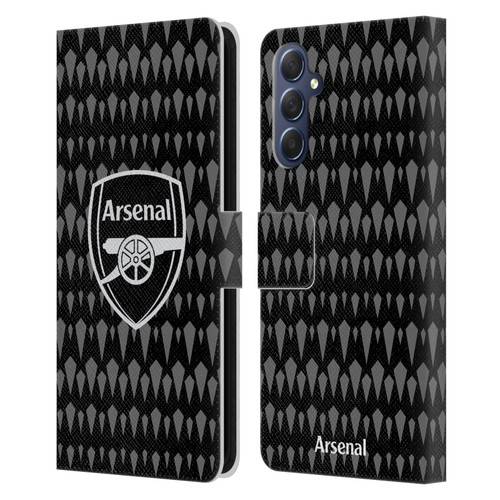 Arsenal FC 2023/24 Crest Kit Home Goalkeeper Leather Book Wallet Case Cover For Samsung Galaxy M54 5G
