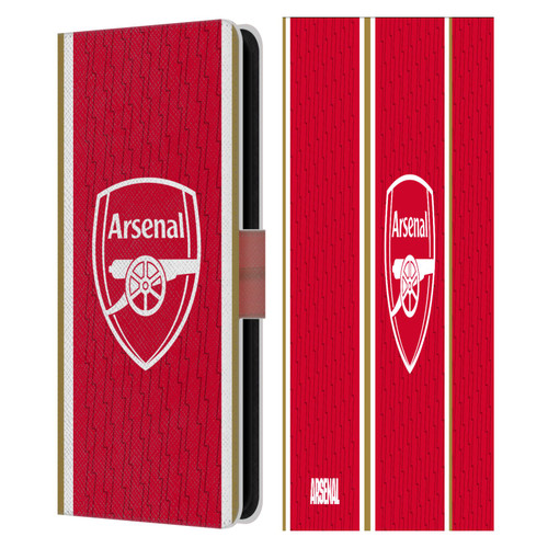 Arsenal FC 2023/24 Crest Kit Home Leather Book Wallet Case Cover For Samsung Galaxy S23 FE 5G