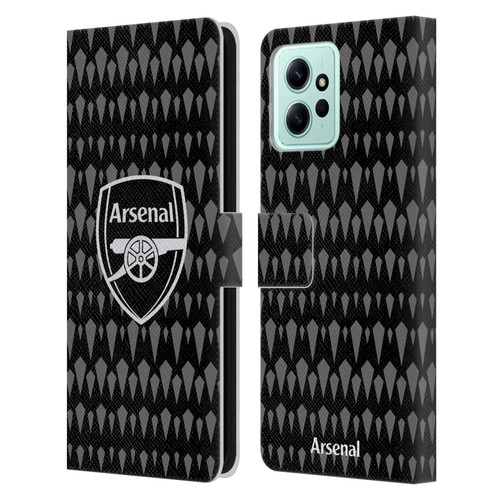 Arsenal FC 2023/24 Crest Kit Home Goalkeeper Leather Book Wallet Case Cover For Xiaomi Redmi 12