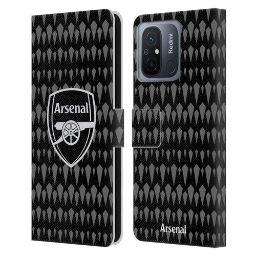 Arsenal FC 2023/24 Crest Kit Home Goalkeeper Leather Book Wallet Case Cover For Xiaomi Redmi 12C