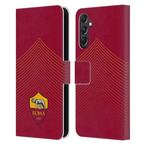 AS Roma Crest Graphics Arrow Leather Book Wallet Case Cover For Samsung Galaxy A24 4G / M34 5G