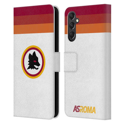 AS Roma Crest Graphics Wolf Retro Heritage Leather Book Wallet Case Cover For Samsung Galaxy A24 4G / M34 5G