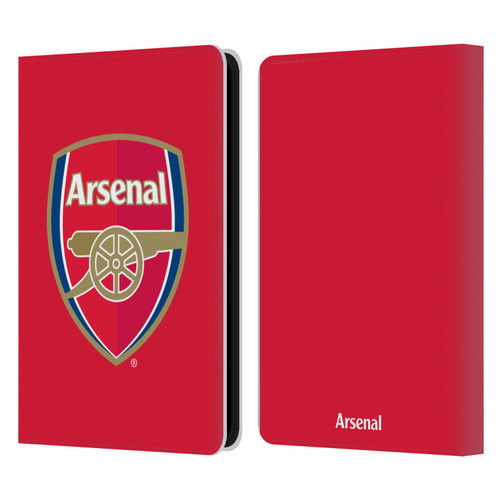 Arsenal FC Crest 2 Full Colour Red Leather Book Wallet Case Cover For Amazon Kindle 11th Gen 6in 2022