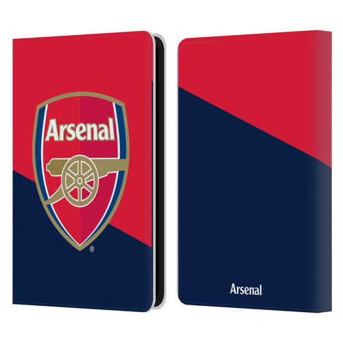 Arsenal FC Crest 2 Red & Blue Logo Leather Book Wallet Case Cover For Amazon Kindle 11th Gen 6in 2022