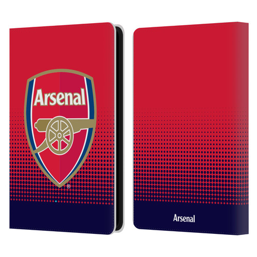 Arsenal FC Crest 2 Fade Leather Book Wallet Case Cover For Amazon Kindle Paperwhite 5 (2021)