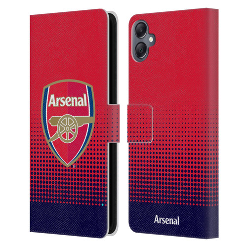 Arsenal FC Crest 2 Fade Leather Book Wallet Case Cover For Samsung Galaxy A05