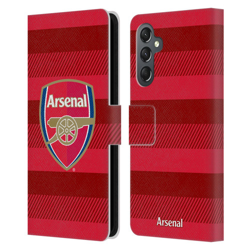 Arsenal FC Crest 2 Training Red Leather Book Wallet Case Cover For Samsung Galaxy A25 5G