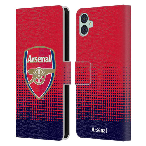 Arsenal FC Crest 2 Fade Leather Book Wallet Case Cover For Samsung Galaxy M04 5G / A04e