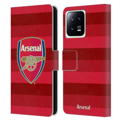 Arsenal FC Crest 2 Training Red Leather Book Wallet Case Cover For Xiaomi 13 5G