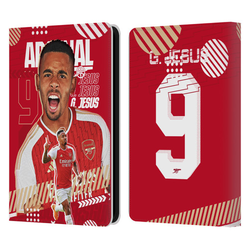 Arsenal FC 2023/24 First Team Gabriel Jesus Leather Book Wallet Case Cover For Amazon Kindle 11th Gen 6in 2022