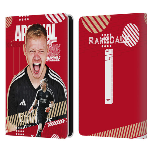 Arsenal FC 2023/24 First Team Aaron Ramsdale Leather Book Wallet Case Cover For Amazon Kindle Paperwhite 5 (2021)