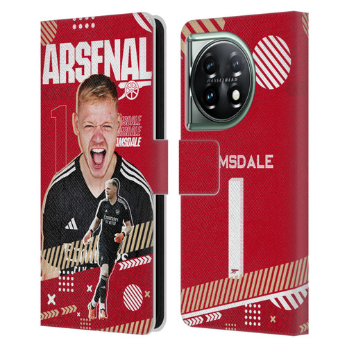 Arsenal FC 2023/24 First Team Aaron Ramsdale Leather Book Wallet Case Cover For OnePlus 11 5G