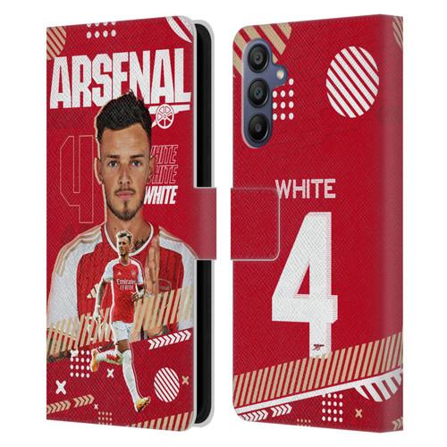Arsenal FC 2023/24 First Team Ben White Leather Book Wallet Case Cover For Samsung Galaxy A15
