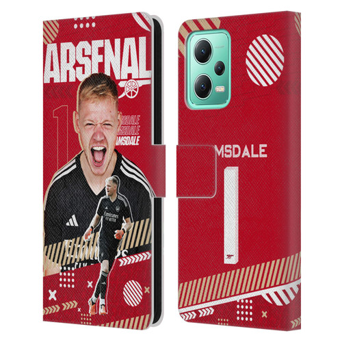 Arsenal FC 2023/24 First Team Aaron Ramsdale Leather Book Wallet Case Cover For Xiaomi Redmi Note 12 5G