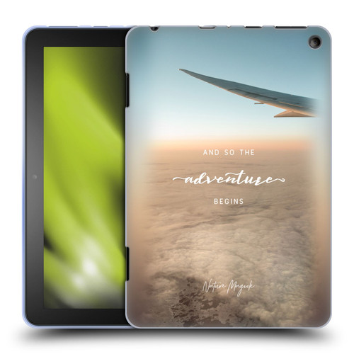 Nature Magick So The Adventure Begins Quote Airplane Soft Gel Case for Amazon Fire HD 8/Fire HD 8 Plus 2020