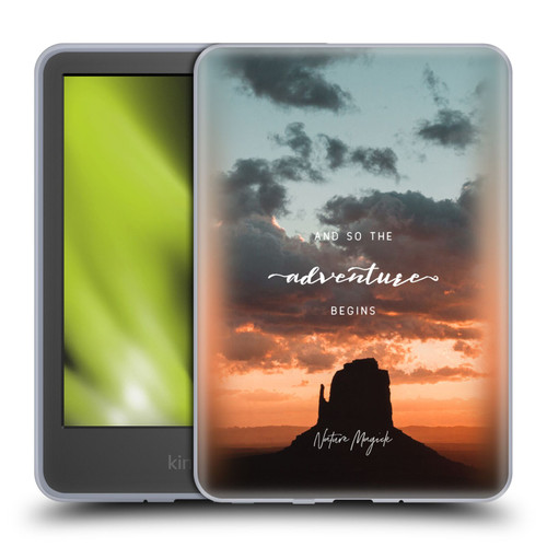 Nature Magick So The Adventure Begins Quote Desert Soft Gel Case for Amazon Kindle 11th Gen 6in 2022