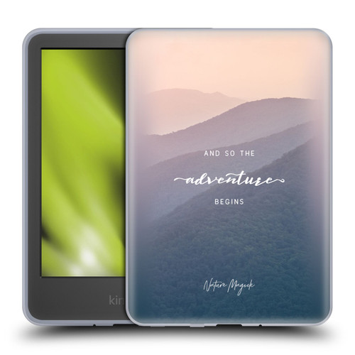 Nature Magick So The Adventure Begins Quote Mountains Soft Gel Case for Amazon Kindle 11th Gen 6in 2022
