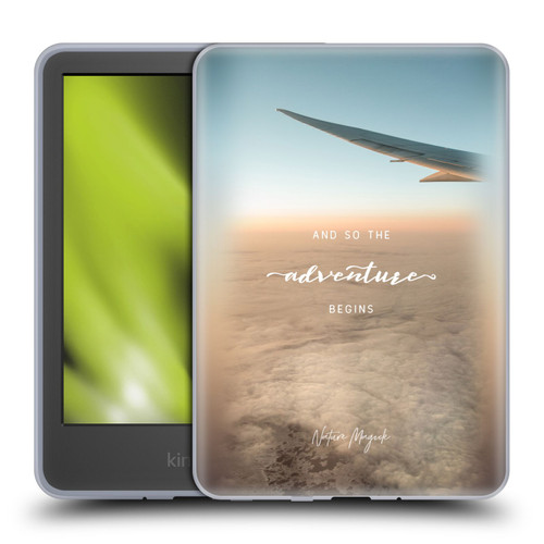 Nature Magick So The Adventure Begins Quote Airplane Soft Gel Case for Amazon Kindle 11th Gen 6in 2022