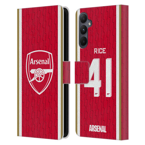 Arsenal FC 2023/24 Players Home Kit Declan Rice Leather Book Wallet Case Cover For Samsung Galaxy A05s