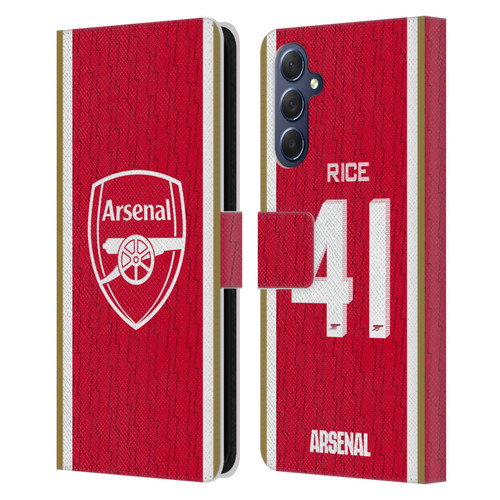 Arsenal FC 2023/24 Players Home Kit Declan Rice Leather Book Wallet Case Cover For Samsung Galaxy M54 5G