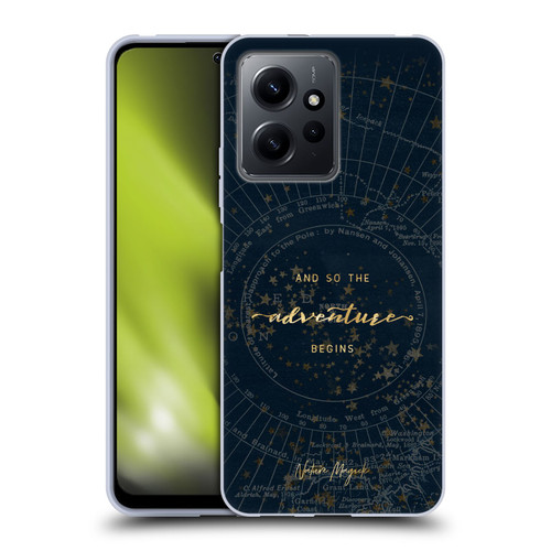 Nature Magick So The Adventure Begins Quote Star Map Soft Gel Case for Xiaomi Redmi Note 12 4G